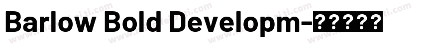 Barlow Bold Developm字体转换